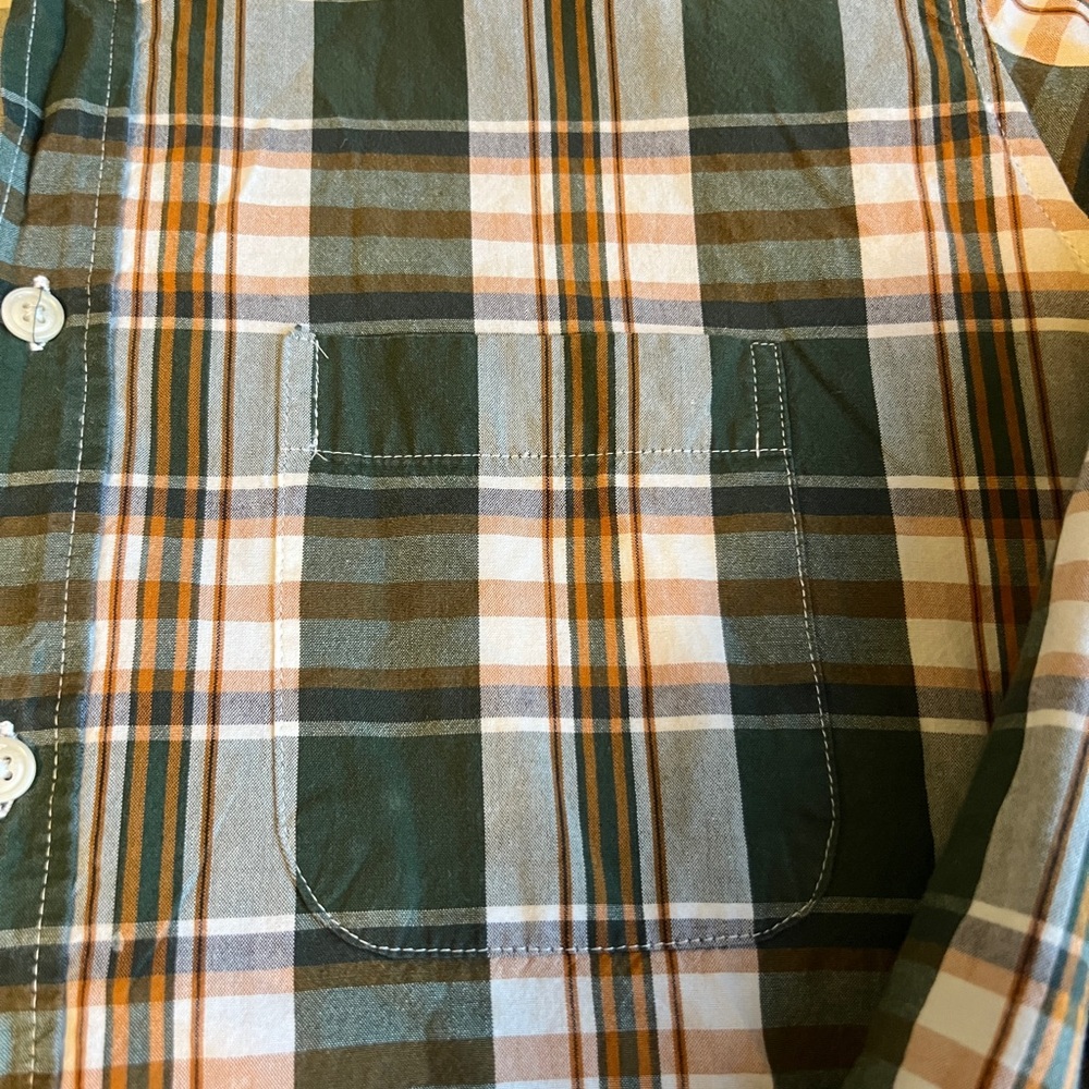 Classic Green and Brown Plaid Men's Shirt - Picture 2 of 8